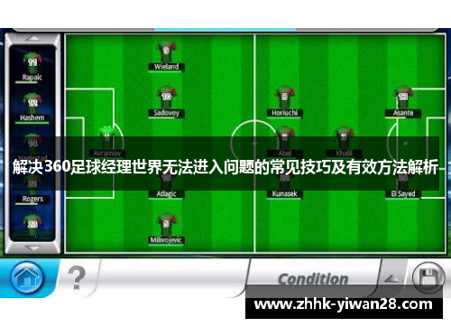 解决360足球经理世界无法进入问题的常见技巧及有效方法解析